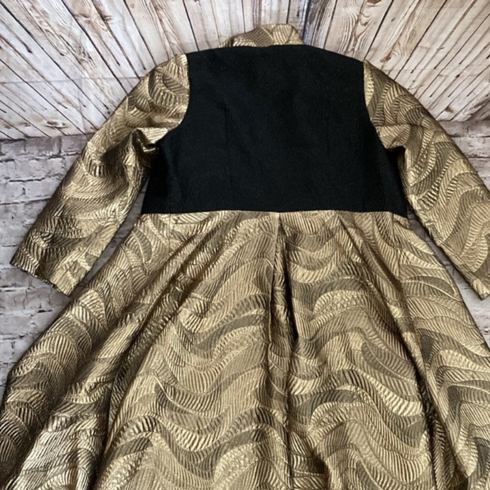 NWT ,Making The Cut , metallic,gold jaguar, midi, jacket,/XL wrap Size XX… - Picture 4 of 16